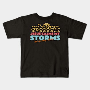 Jesus Calms My Storms Kids T-Shirt